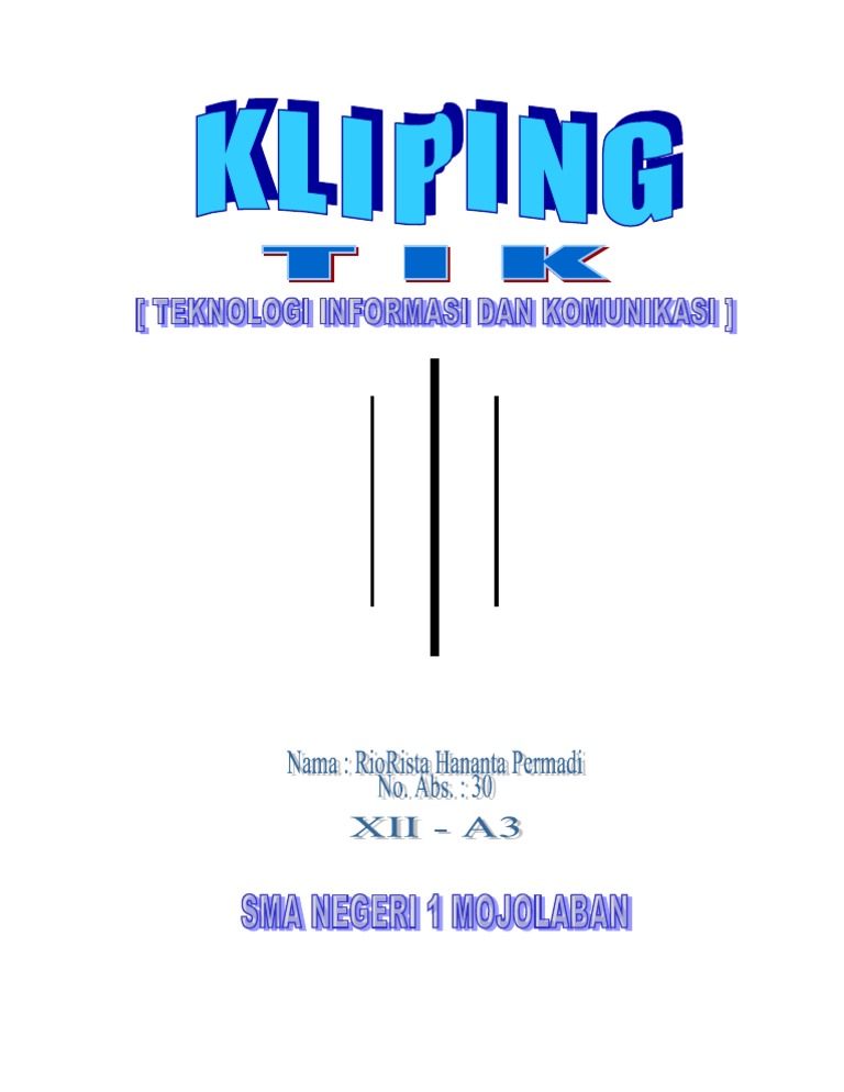 Contoh Cover Tugas Kliping - Riset