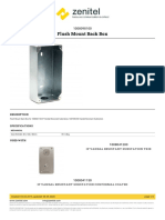 Zenitel-Flush Mount Back Box-1008098100
