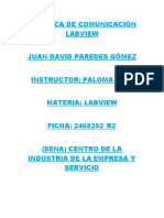Practica Comunicacion Labview - Juan David Paredes Gómez