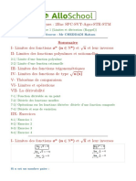 Seance 1 Limites Et Derivation Rappel