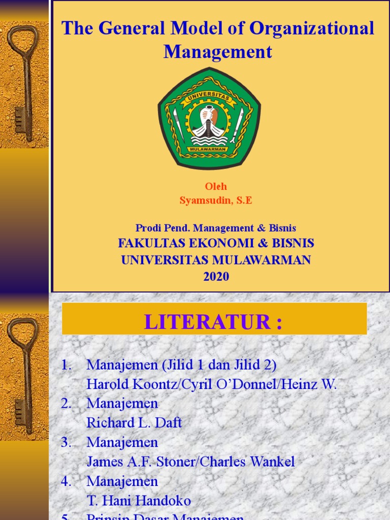Tugas mb the general model of organizational management pdf