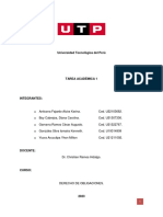 TAREA ACADÉMICA 1 - DERECHO DE OBLIGACIONES