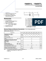 1N4001/L - 1N4007/L: 1.0A Rectifier Features