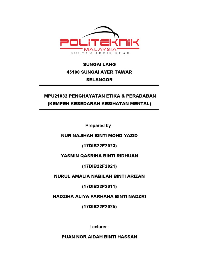 Kesedaran Kecantikan & Mental: Dialog yang Perlu