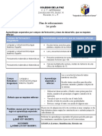 1° Plan de Reforzamiento