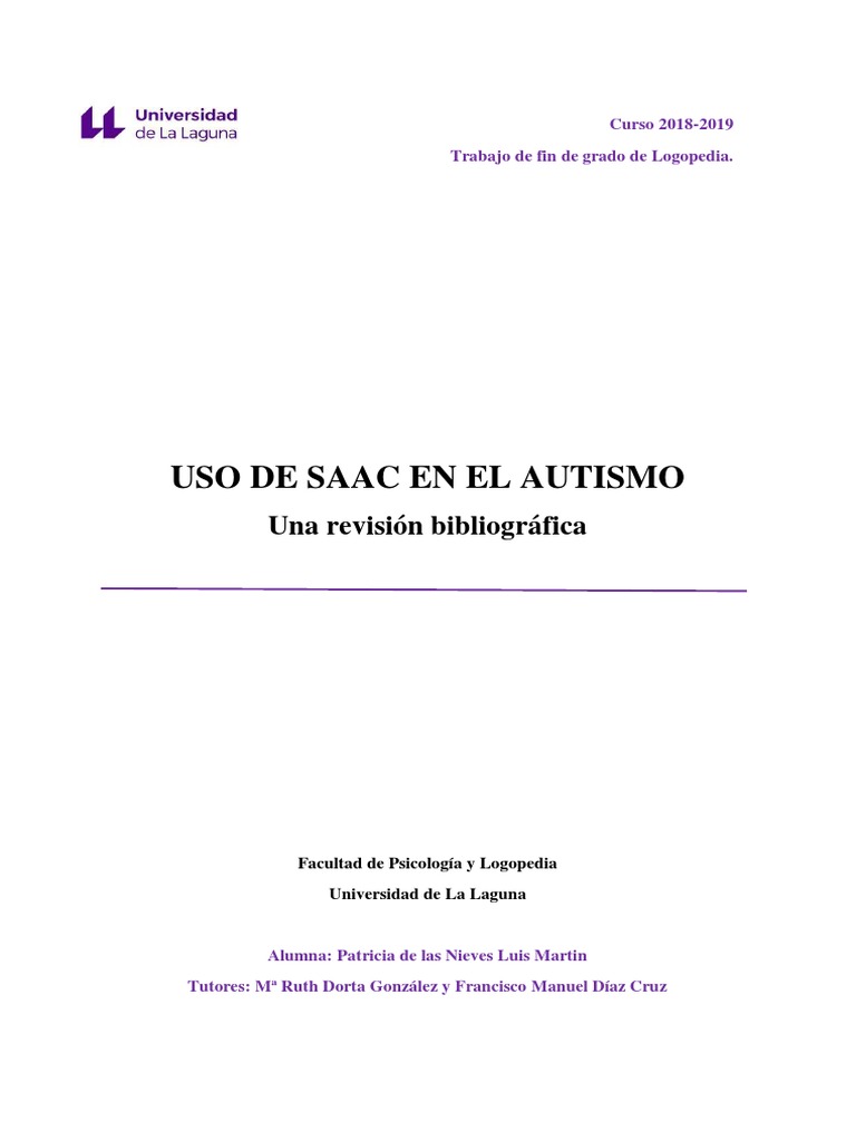 Uso de SAAC en El Autismo | PDF | Espectro autista | Comunicación