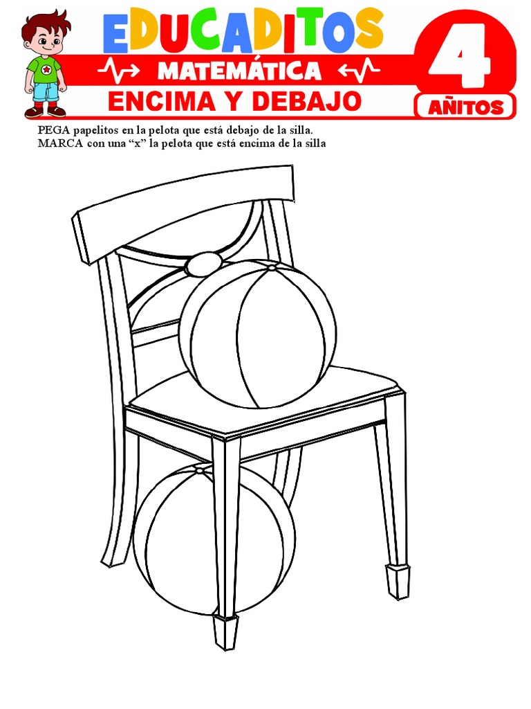 Actividades de Colorear: Encima y Debajo | PDF