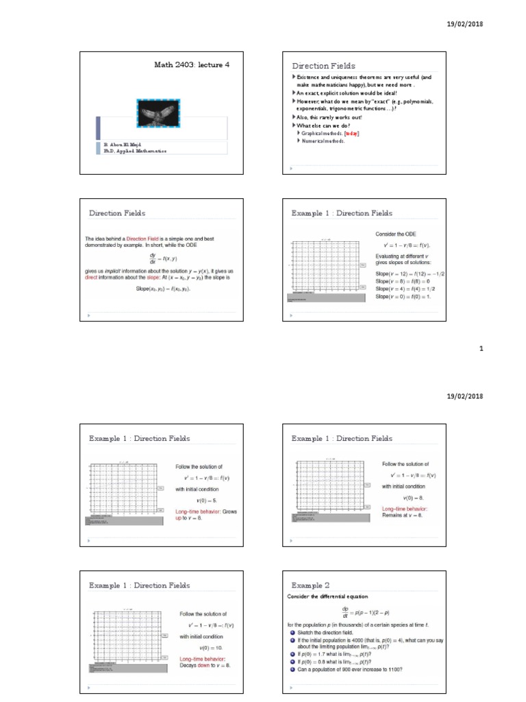 Lecture3 2 DirectionF Print4p PDF Field (Mathematics) Mathematics