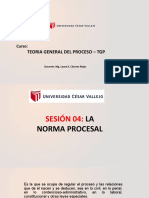 Sesion 4 - TGP La Norma Procesal