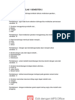 Soal Pts Pjok Kelas 1 Semester 2