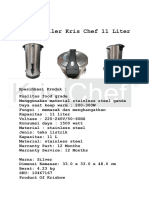 Kris Chef Water Boiler 11L