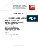 Practica #1 VISCOSIDAD DE LOS FLUIDOS - Documentos de Google
