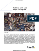 Einführung Alemania Depresion 1929 Geschichte