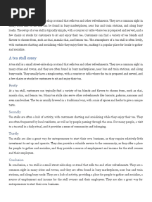 A Tea Stall Paragraph