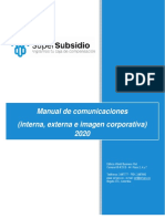 Manual de Comunicaciones Internas, Externas e Identidad Visual Corporativa SSF Versión Horizontal 1 Rev