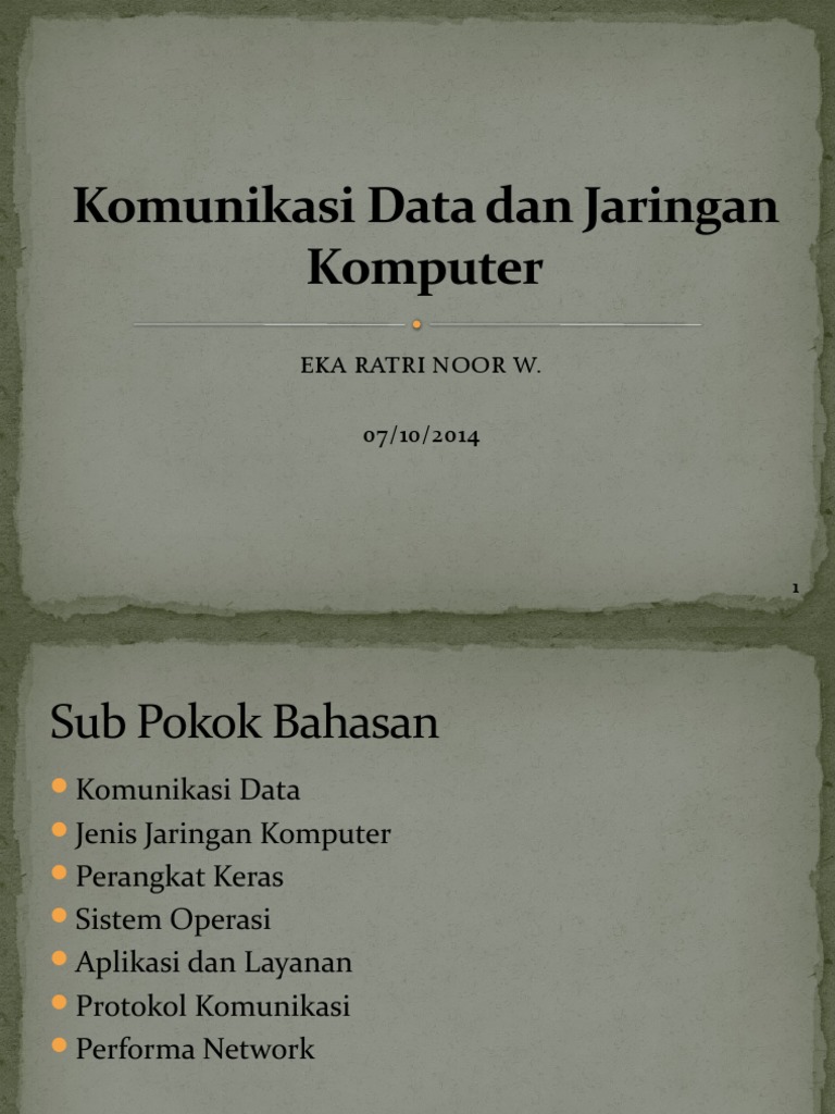 Pertemuan 5 - Komunikasi Data Dan Jaringan Komputer | PDF | Komputer ...