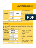 ¿Cuántos Baldes, Carretillas Y Buggies Equivalen A 1 M3?-Excel