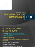 Intensitas Dan Taraf Intensitas