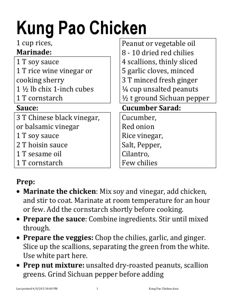 Kung Pao Chicken PDF