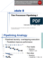 Module 8 the Processor Pipelining I