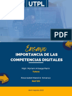 Ensayo competencias Digitales para la innovación