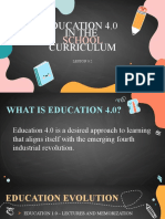 Lesson 8.2 Education 4.0 in The School Curriculum