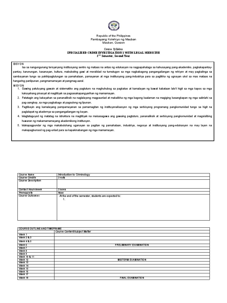 Specialized Crime Investigation 1 With Legal Medicine Pdf