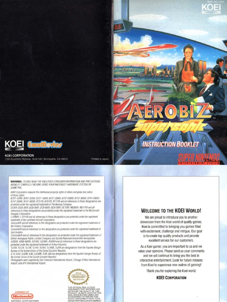 Aerobiz supersonic 1995 koei co ltd pdf
