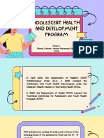 Adolescent Health and Development Program