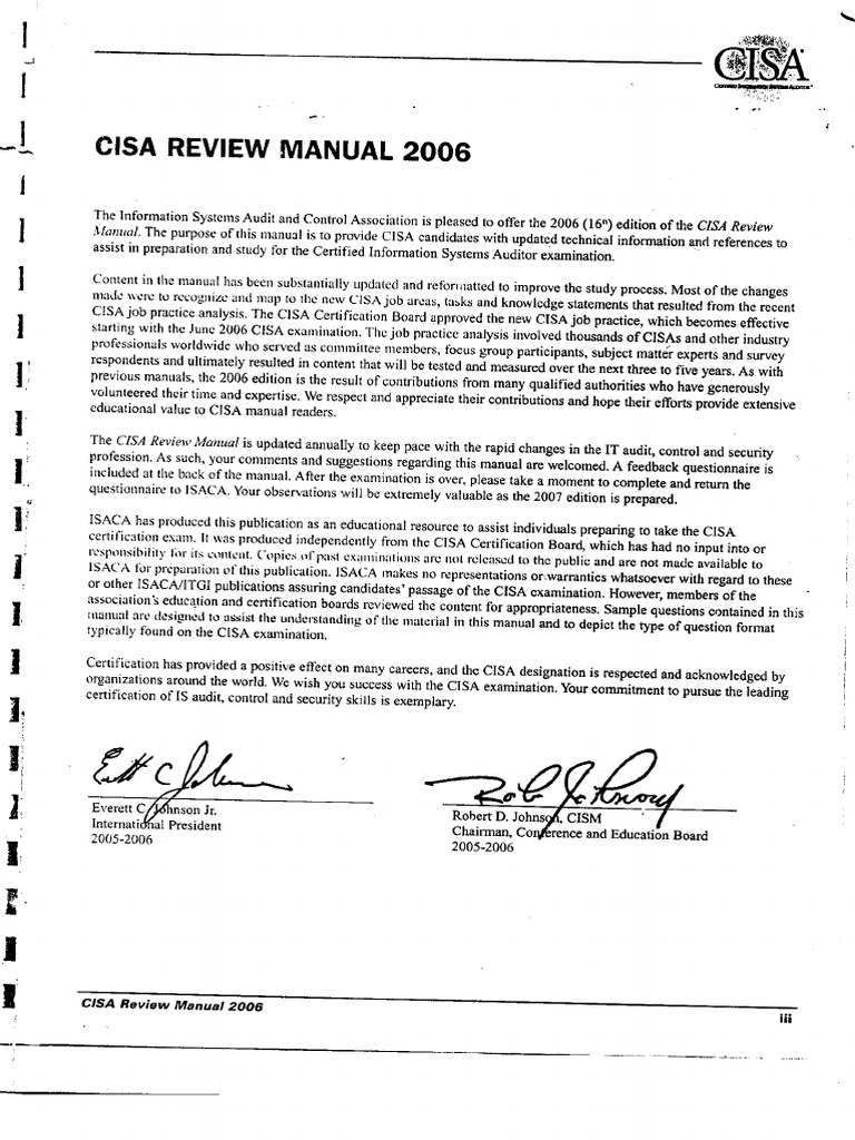 CISA Review Manual 2006 PDF