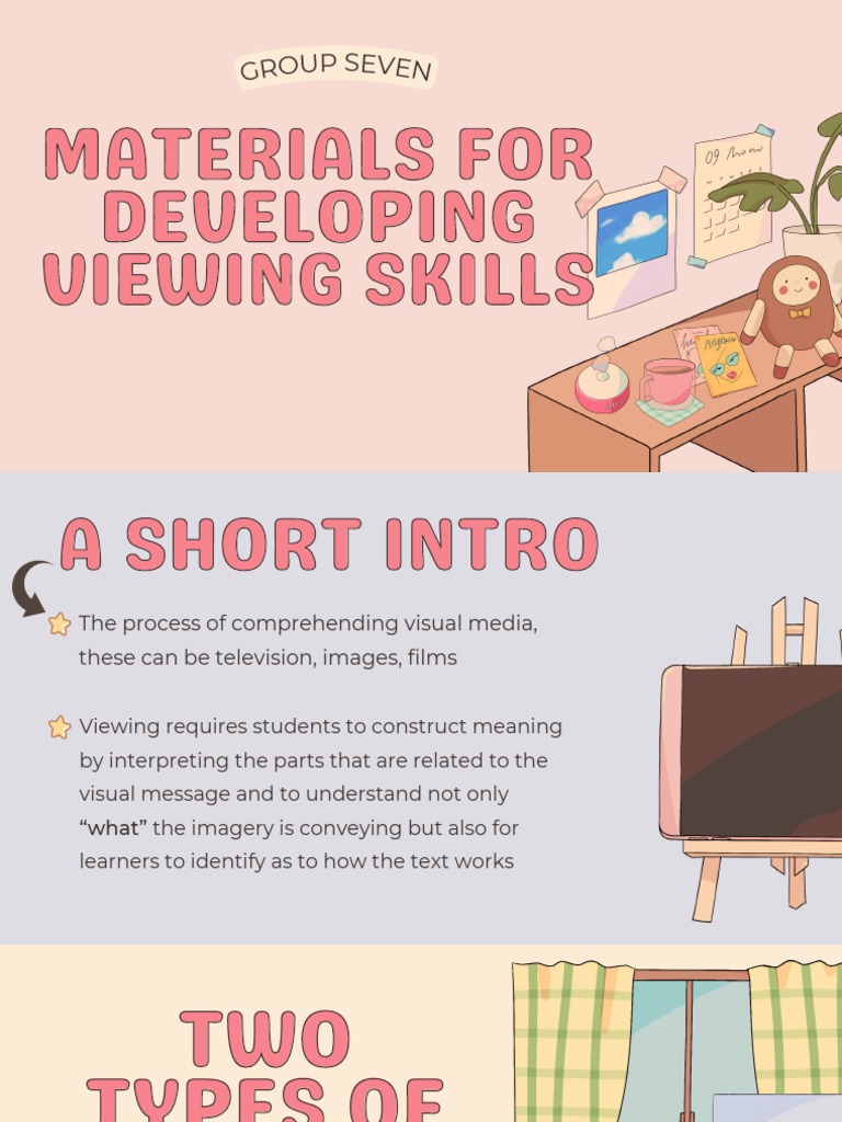 Materials For Developing Viewing Skills Group 7 | PDF