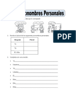 Pronombres personales: singular y plural