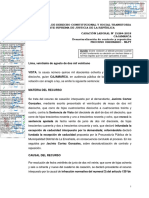 Casación Laboral 15284-2018 Cajamarca - Viola El Debido Proceso Cuando El Juez Decide en Base A Hechos Falsos o Normas Legales No Aplicables Al Caso