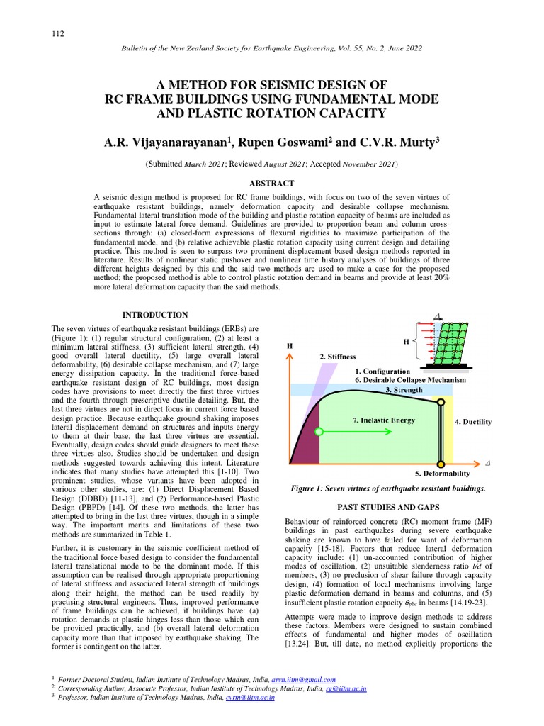 4 BNZSEE1520 Vijayanarayanan+Et+Al Seismic+Design+Using+Plastic ...