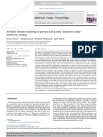 3D Finite Element Modeling of Precast Wall Panels Connection Under Monotonic Loading