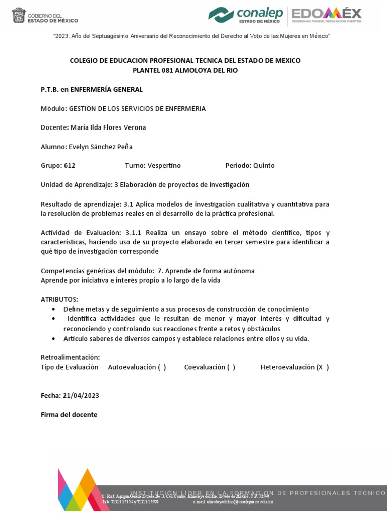 Colegio de Educacion Profesional Tecnica Del Estado de Mexico Plantel 081 Almoloya Del Rio P.T.B