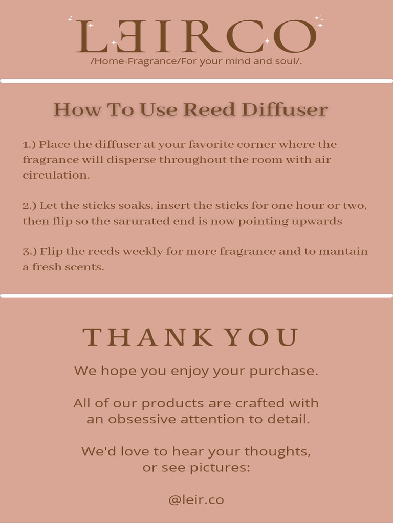 How to Use Your Diffuser Effectively | PDF