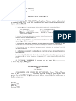 Affidavit of Loss Certificate of Registration (CR)