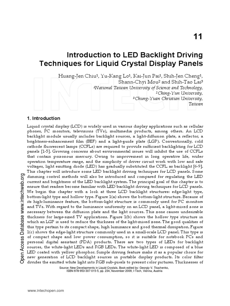 Led Driver BACKLIGHT | PDF