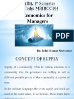 Economics For Managers: Dr. Rohit Kumar Shrivastav