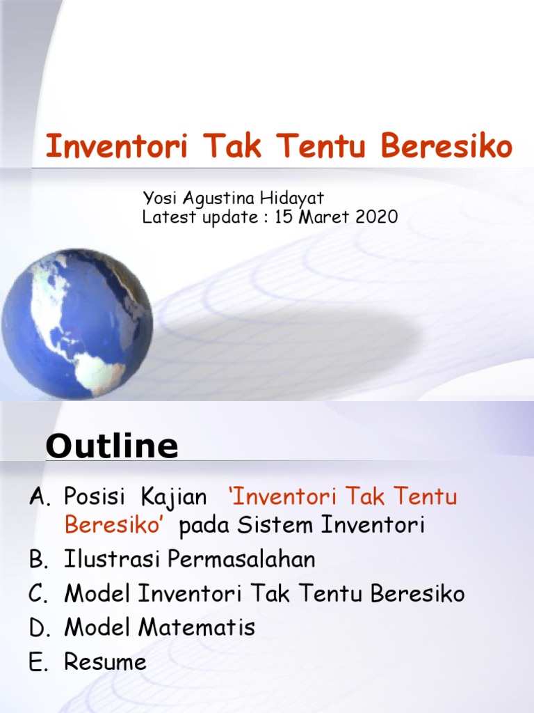 Inventori Tak Tentu Beresiko | PDF