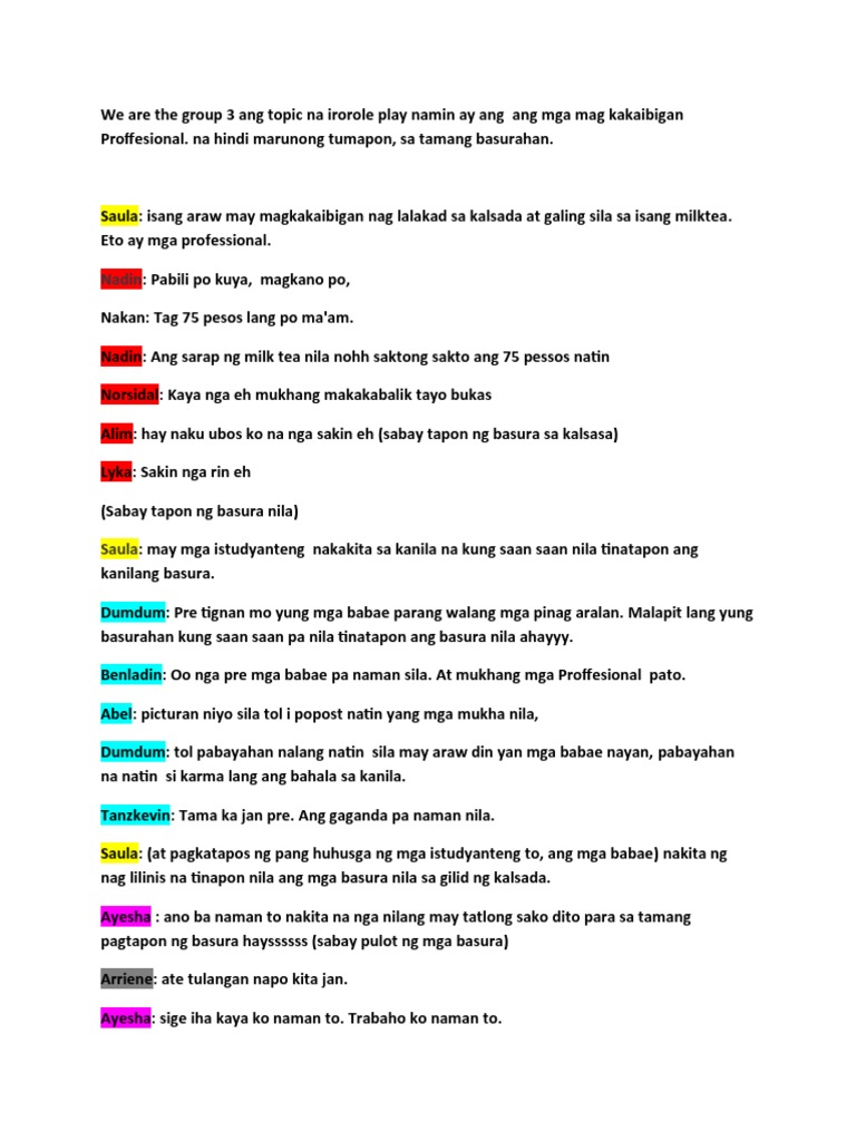 Role Play | PDF
