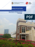 BS BIO Programme Specification 2019