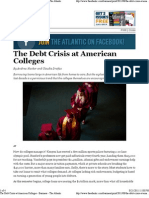 The Debt Crisis at American Colleges - The Atlantic