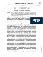 Boletín Oficial Del Estado: Comunidad Autónoma de Canarias
