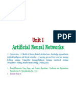 UNIT I Artificial Neural Networks Hightlighted