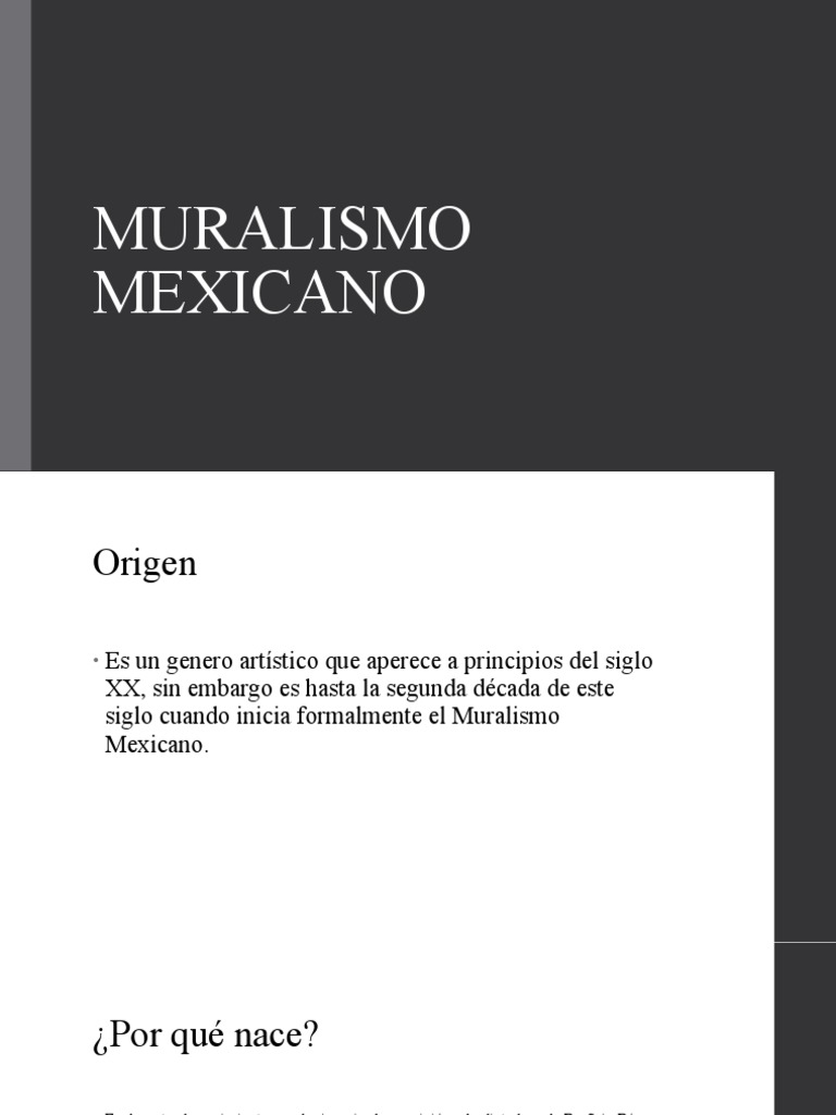 Muralismo Mexicano PDF