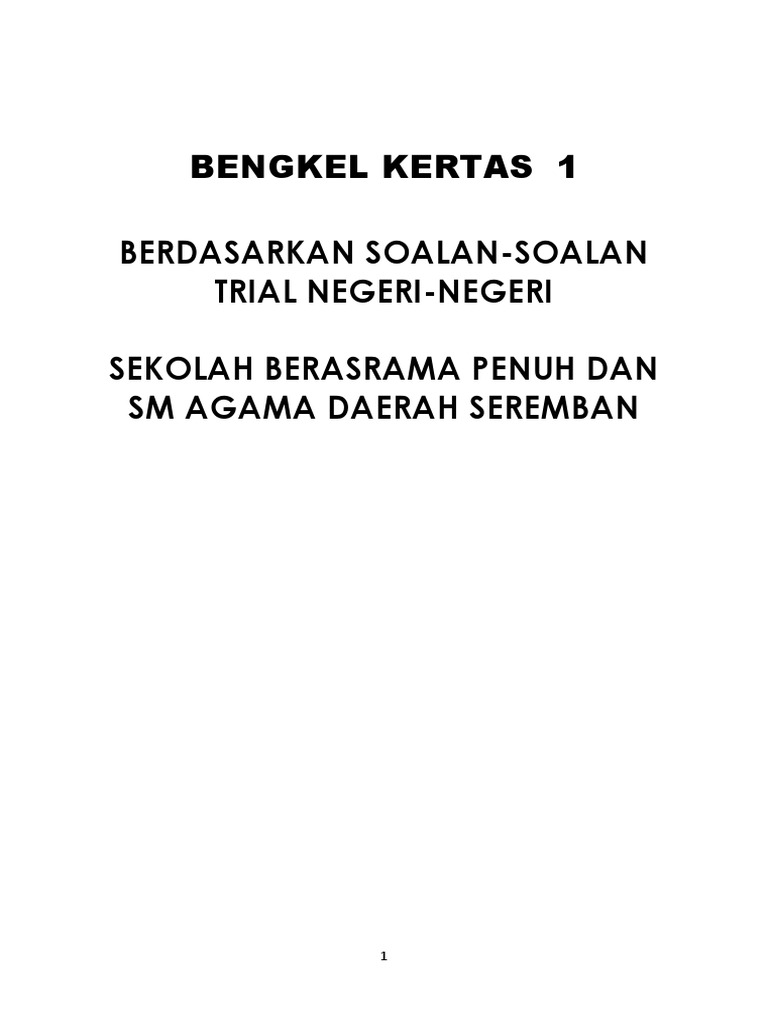 Bengkel kertas 1 b pdf