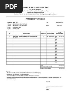Payment Voucher