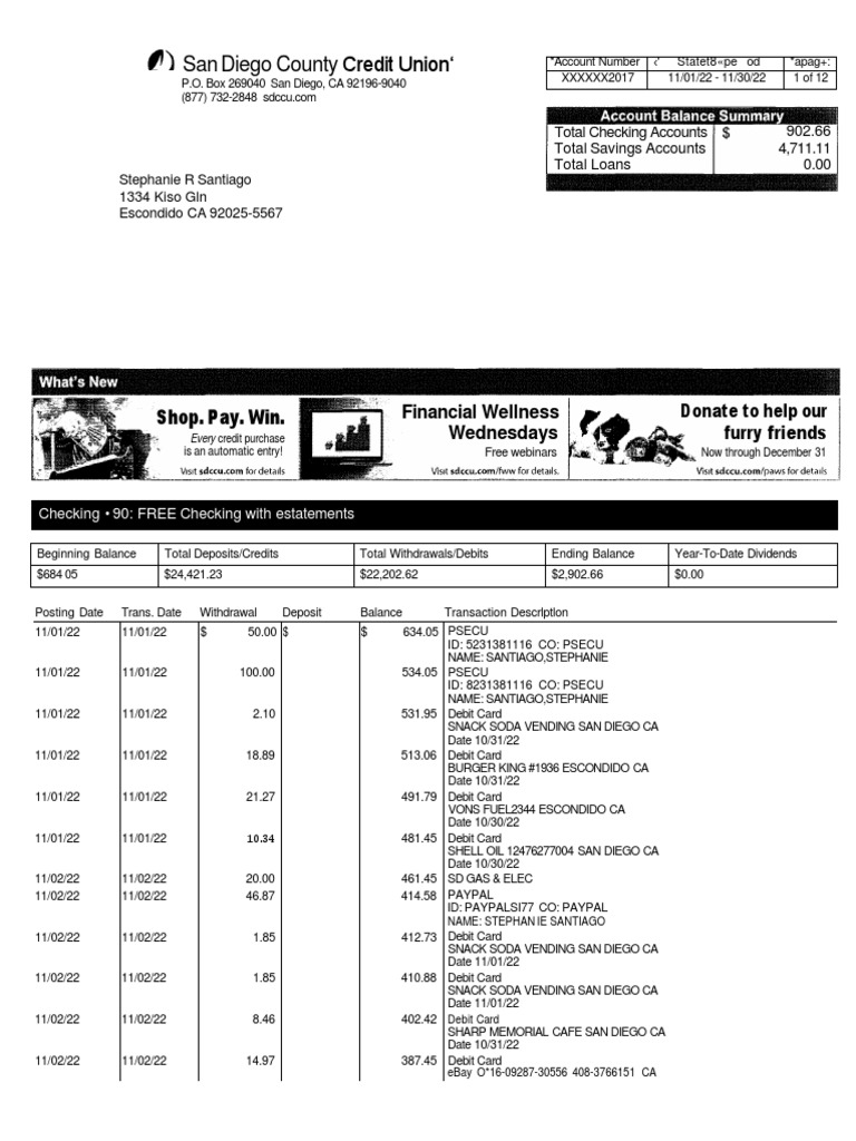 Sdccu Nov 2022 | PDF